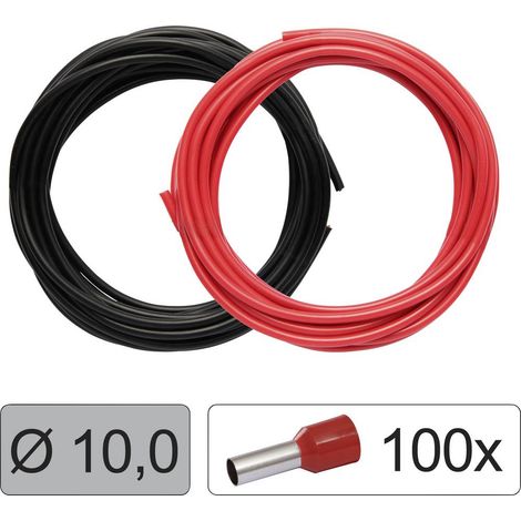 Quadrios 25CW132 Filo singolo LiFY 10 mm² Rosso, Nero 1 KIT