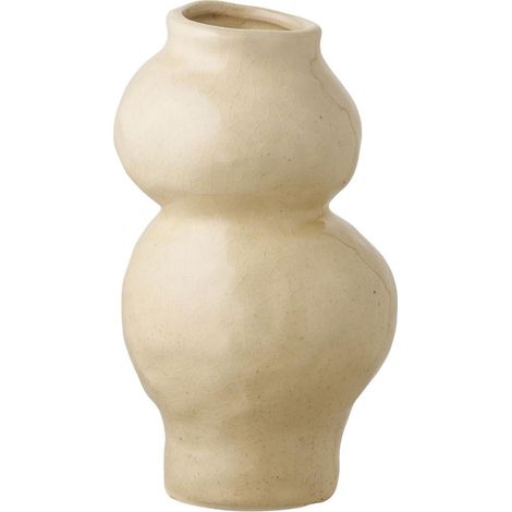 Solveig Vase Ø10,5cm beige.