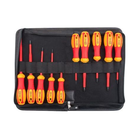 Jeu de tournevis RS PRO Jeu de tournevis isolés, Phillips, Pozidriv, fendu, 10 pièces ( Prix pour 1 )
