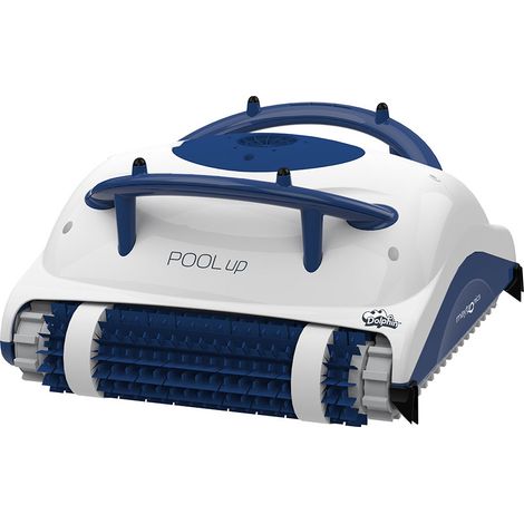Robot électrique de piscine fond et parois MAYTRONICS DOLPHIN Pool up - Blanc/Bleu (1/10)