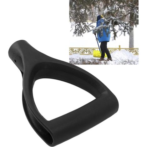 Manche de pelle en plastique noir, diamètre intérieur de 3,2 cm. (1/5)