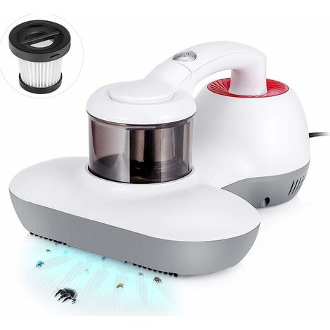 Aspirateur à main anti-acariens, idéal pour les personnes allergiques nettoyeur de matelas stérilise les surfaces grace,Aspirateur anti acariens/antibactérien pour matelas, canapé,10KPa (1/5)