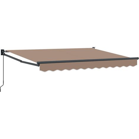 Tenda da Sole Tenda parasole Tenda Retrattile Tortora 3 x 2,5 m 100% Poliestere e Alluminio (1/5)