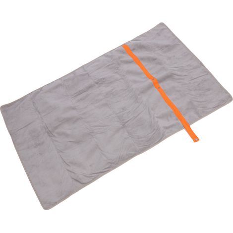 Plaid chauffant USB multifonction réglable à chauffage rapide en fibre de polyester type châle pour camping et activités de plein air argenté (1/5)