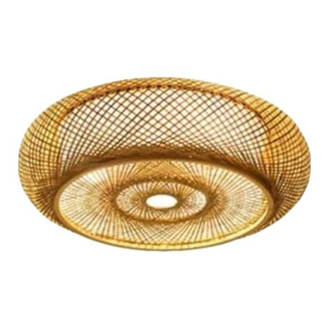 Suspension, en bambou fait main, illumination douce, Plafond 60cm, Pas d'ampoule (E27) (1/2)