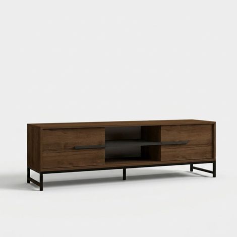 TV-Lowboard 160 cm mit Türen und Regalböden Mono (1/4)