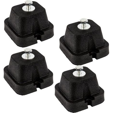 Lot de 4 rondelles en caoutchouc pour climatiseur extérieur Mini Split, pompes à chaleur, compresseurs d'air, condensateurs et générateurs d'une puissance de 9000 à 36000 BTU (1/5)