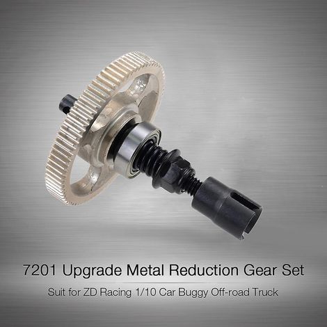 7201 Upgrade Metall-Untersetzungsgetriebe-Set DIY-Zubehör für ZD Racing 1/10 Auto Buggy Offroad Truck