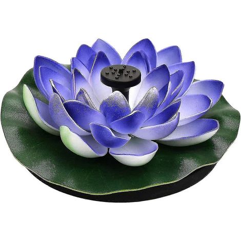 Panneau de pompe solaire en forme de fleur et Agrave décoration de bassin pour oiseaux aquatiques avec poissons 26s (1/5)