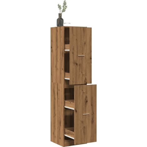 vidaXL Armadietto da Farmacia Rovere 40x41x174,5 cm in Truciolato