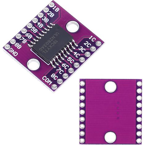 2 Stück Darlington-Transistorarray-Modul ULN2803A, industrielles elektrisches Zubehör, lila, 50 V (1/5)