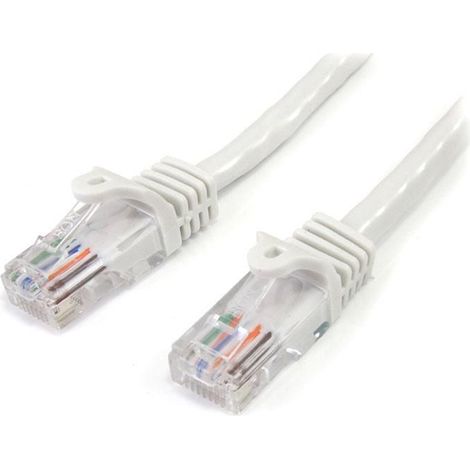 StarTech.com 1m Cat5e RJ45 UTP Netzwerkkabel Snagless - Cat 5e Patchkabel - Weiß (1/5)