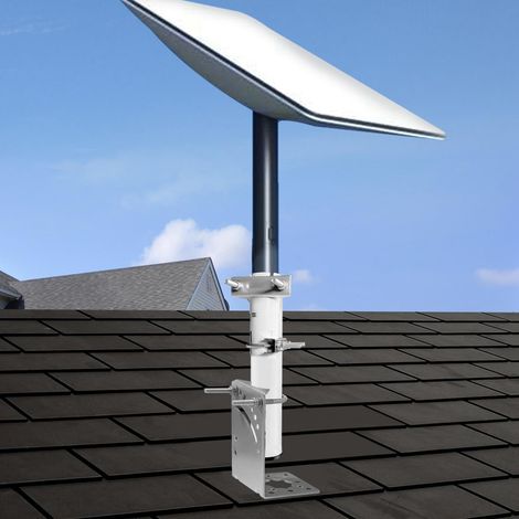Le kit de montage d'antenne satellite Starlink STL-90D02 Short Wall Mount Bracket est une solution de montage polyvalente adaptée au montage sur poteau, mur ou toit, compatible avec les antennes parab (1/5)