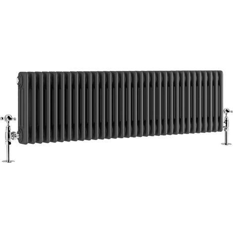 Warmehaus Traditional Triple Anthracite Radiator 300x1460mm (1/5)
