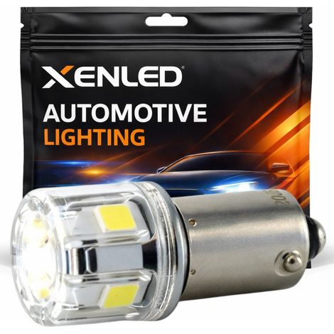 AMPOULE H21W BAY9S 5-LED Super Lumens 450Lms XENLED - GOLDEN - LED Blanche 12V (1/5)
