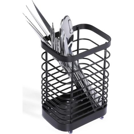 foncé compact Panier à Couverts Panier à Couverts en métal Inoxydable (1/5)
