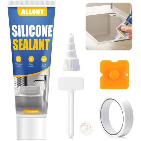 Joint Silicone Transparent, 150ML Joint Cuisine, Salle de Bain, Etanche (1/5)