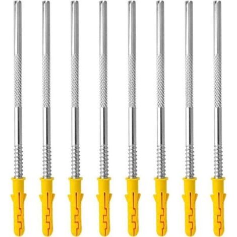 Supports invisibles muraux, lot de 10 pièces Stabilité forte, montage facile, pour étagères verticales (1/5)