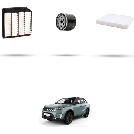 Kit tagliando 3 filtri compatibile con Suzuki Vitara II 1.4 103kw Dal 2015 (1/5)
