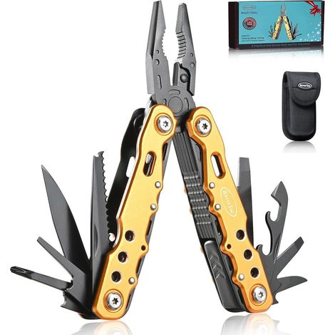 14-in-1 Multitool Taschenwerkzeug für Camping Survival Wandern - Edelstahl (1/5)