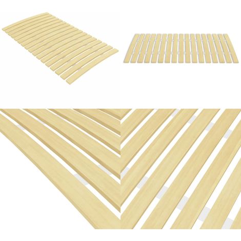 Sommier à lattes avec 17 lattes 70x200 cm - Sommier À Lattes - Lit Plateforme - Lit Pliable - Cadre De Lit - Bois De Peuplier - Home & Living (1/5)