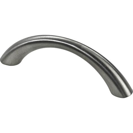 Hettich Möbelgriff Edelstahl Optik 10 x 79 x 23 mm - 1 Stück Möbelbeschläge