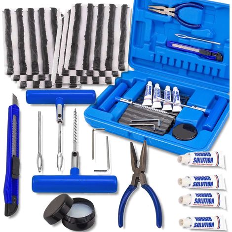ROCKFORCE Reifenreparaturset, 45 Elemente, Komplettset
