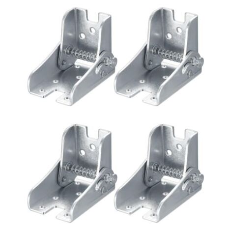 AHLSEN 4 Pcs Charniere Pliante Autobloquante, Charnières Pliantes, Charnière Pliante à 90 Degrés, Supports de Pieds de Table Pliables Extension, Charnières de Pieds Pliables Pliants pour Pieds de Tabl (1/5)