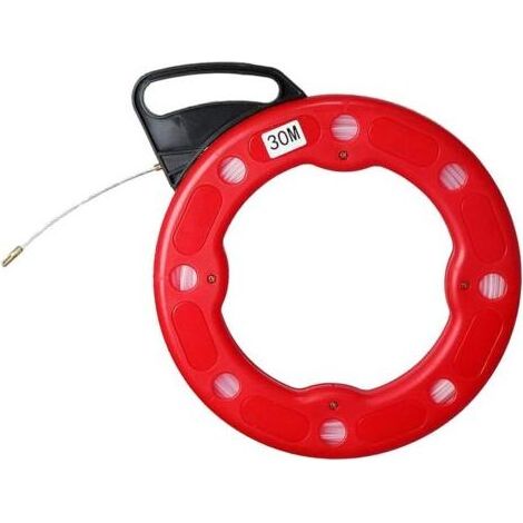 Tire-fils électrique – Aiguille tire-cable en fibre de verre – 4 mm – Longueur 30 m – Outil de passage de cable pour électricien (1/2)