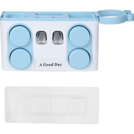 1 Ensemble Organisateur mural, porte-brosse à dents, distributeur dentifrice, gobelets, étagère rangement, salle de bain（Q3 : Nouveaux produits pour le mois d'août） (1/5)