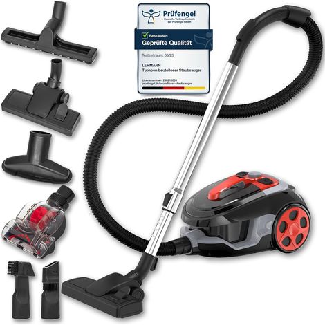 Aspirateur cyclonique sans Sac Typhoon  avec Jeu d'accessoires  Aspirateur Puissant avec Jeu de Buses  Filtre HEPA, Brosse Turbo, Réservoir à poussière 2,5 L (1/5)