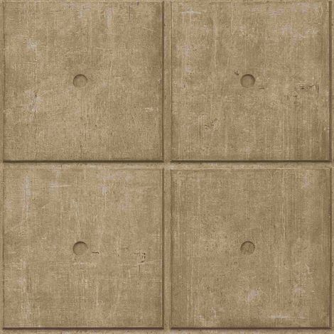 Vliestapete 499445 Tapete Industrial 53 x 1005 cm Rasch Factory V Gold (1/5)