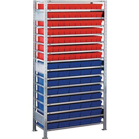 Balda atornillable H2000xAn1000xF400mm balda adicional 16 baldas de acero 75xL 400mm azul