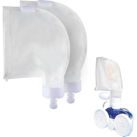Lot de 2 filtres de rechange pour robot nettoyeur de piscine, avec fermeture éclair, 23 x 34 cm, compatible avec Polaris 280 et 480 (1/5)