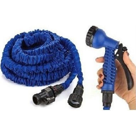 Trade Shop - DEHNBARER GARTENSCHLAUCH BEWÄSSERUNGSPISTOLE PUMPEN SCHLAUCH MAGIC METER -     -60 m  -