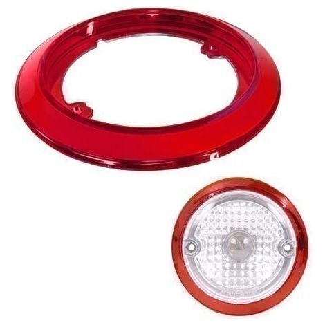 Enjoliveur de feu LED rouge pour remorque (1/3)