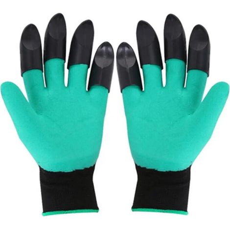 Gants pour creuser, jardiner, tremper, travailler, griffer, planter des fleurs de légumes et tirer de l'herbe (1/5)