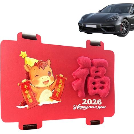 Autocollant pour voiture Nouvel An chinois, symbole Fu, couplets du Nouvel An chinois (1/5)