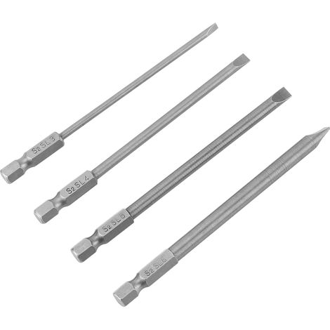 10-teiliges Kreuzschlitzschraubendreher-Bit-Set aus S2-Stahl (PH1/PH2), 1/4-Zoll-Sechskantschaft, 100 mm (1/5)
