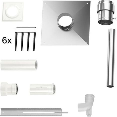 Bosch Abgaszubehör FC-Set60-C93x Grundbausatz C93x, d:60/100mm, Edelstahl, 7738112780 (1/2)