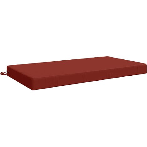 Sitzkissen SOEST 100 % Polyester Rot 120 x 80 x 10 cm vidaXL (1/5)