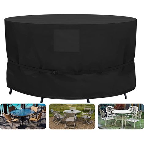 Housses de protection robustes pour tables et chaises de jardin (230 x 110 cm) offrant une protection optimale contre les intempéries