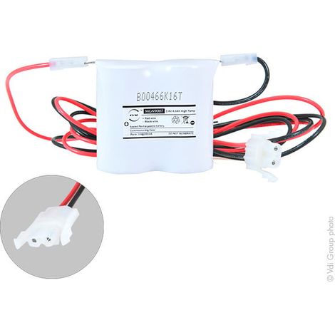 NX - Batterie eclairage secours 2xD ST1 + AMP 2.4V 4Ah (1/2)