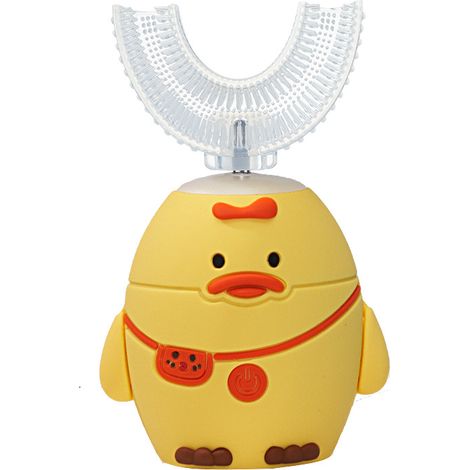 Brosses à dents électriques pour enfants de 15 ans et plus, jaunes-AquaForge