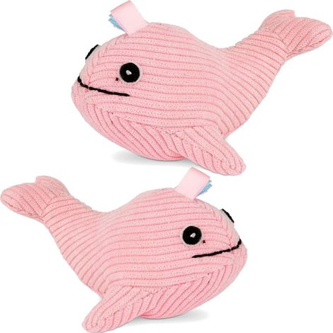 Peluche de Barry King para gatos: Ballena con hierba gatera.