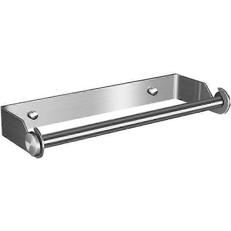 Porte-essuie-tout sans perçage – Support de comptoir argenté (Modèle N° 1) (1/5)
