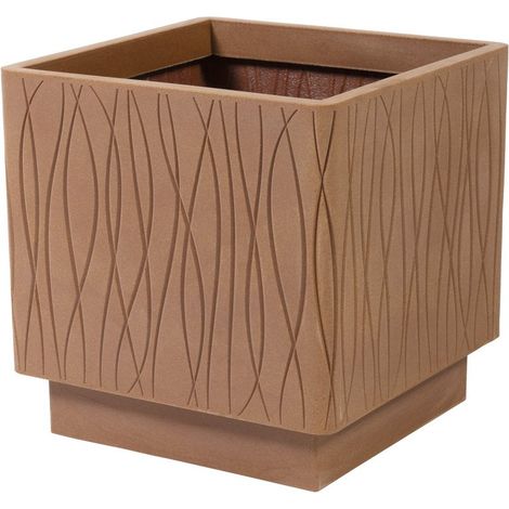 Naturalia Vaso Quadro 40 Plastecnic Vari Colori - Colore: Corten