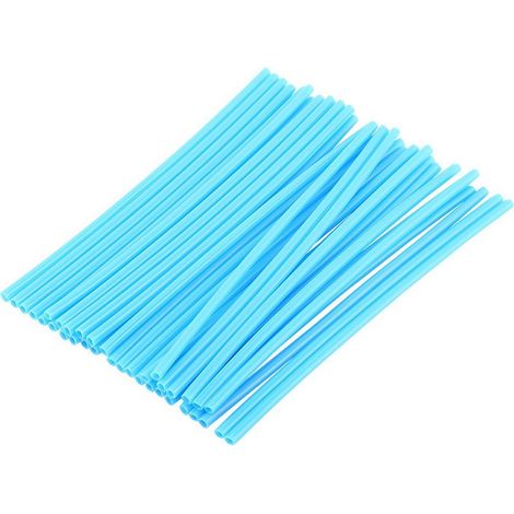36 pcs roue à rayures Protecteur Motocross Jims Skins Off Road Motorcycle Guard Wraps Kit Bleu Sky (1/5)