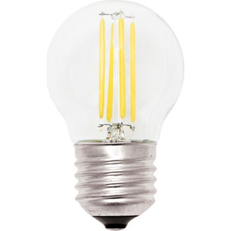 LAMPADINA LAMPADA LED FILAMENTO 4W LUCE CALDA 3000K E27 MKC LIGHT MINISFERA
