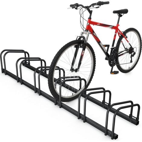 VOUNOT Bike Stand Bicycle Parking Rack for 6 Bikes, Black